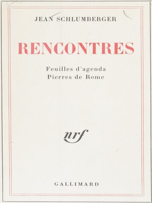 cover image of Rencontres